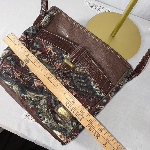 Vintage-Inspired VR Classics Tapestry Shoulder Bag | Southwestern Aztec Print | - Picture 15 of 16